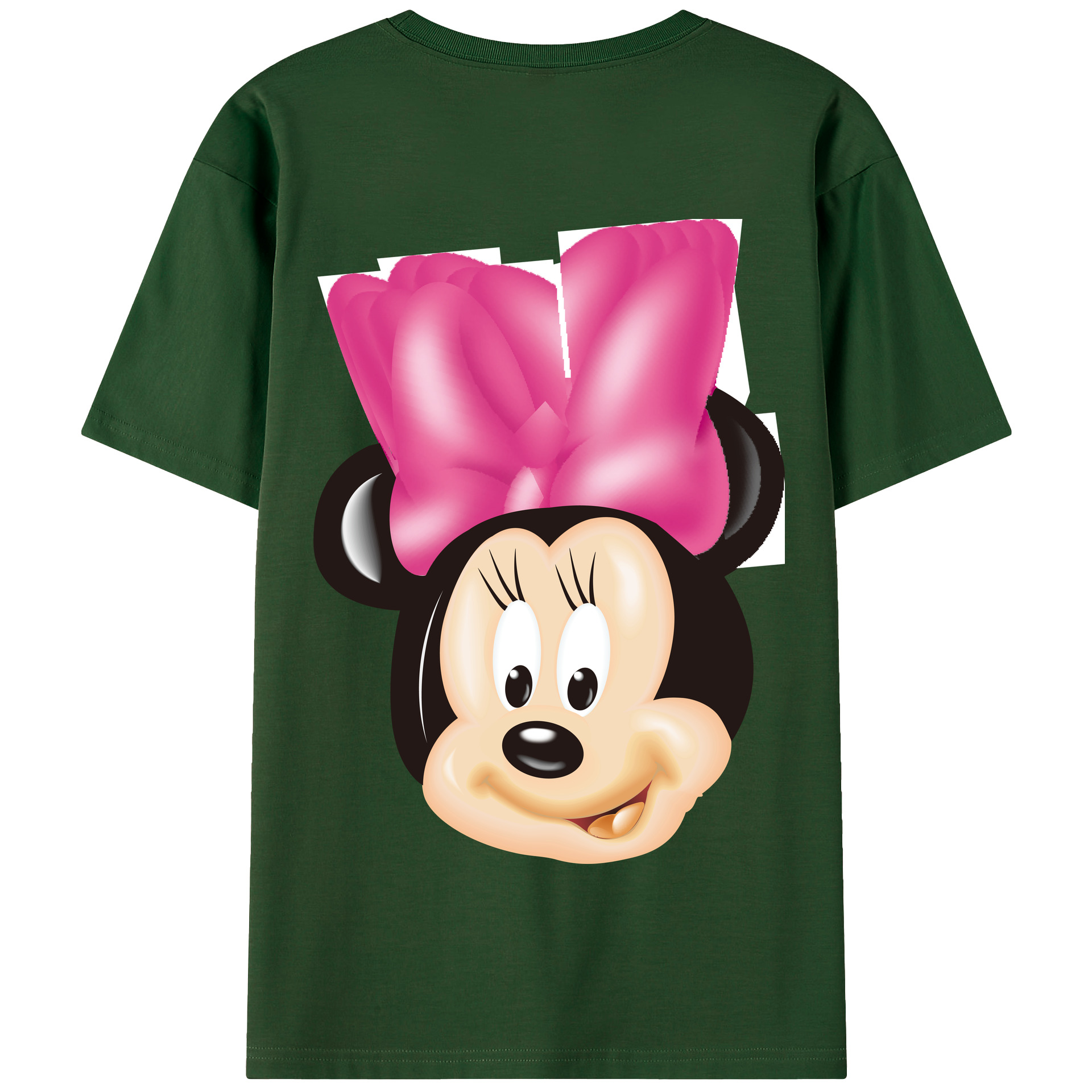 （画像用） ミッキーマウス Mickey Mouse 綿100％半袖Tシャツ（背面プリント）
